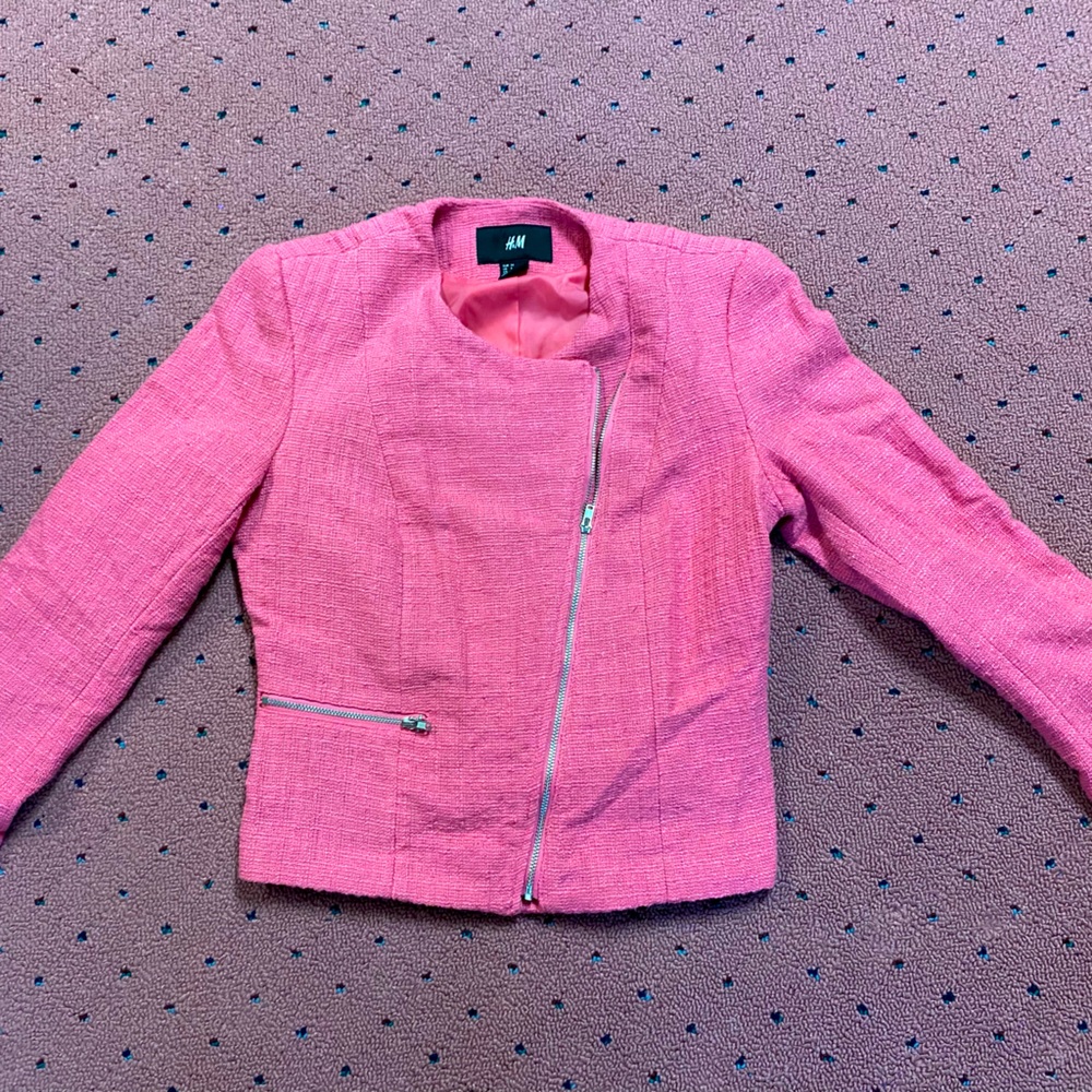 H&M knitted bomber jacket